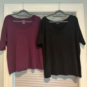Maroon and black XL shirt bundle